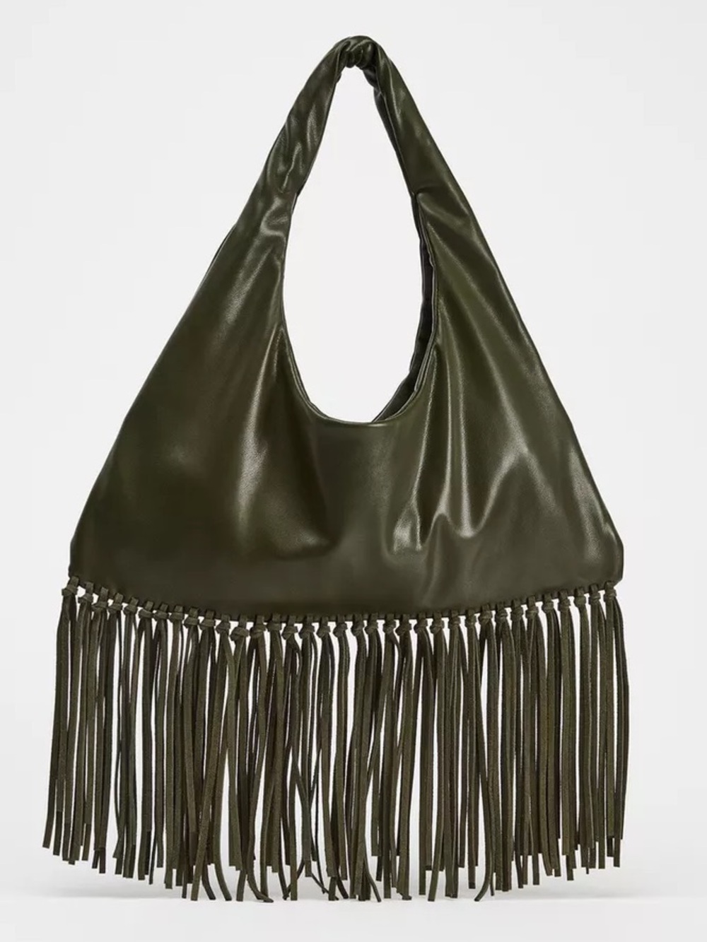 Zara leather fringe bag - Picture 3 of 9